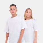 Футболка детская 120 гр белая оптом
